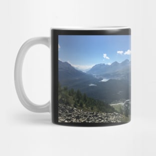 Swiss landscape in Engadin Mug